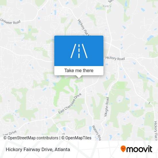 Hickory Fairway Drive map
