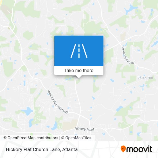 Mapa de Hickory Flat Church Lane