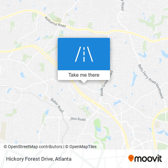 Hickory Forest Drive map