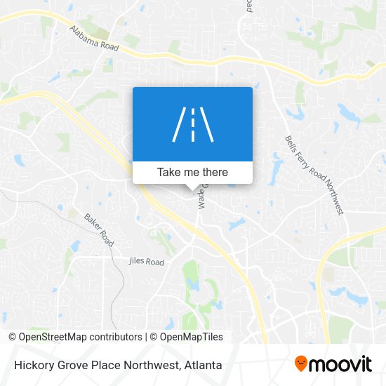 Hickory Grove Place Northwest map