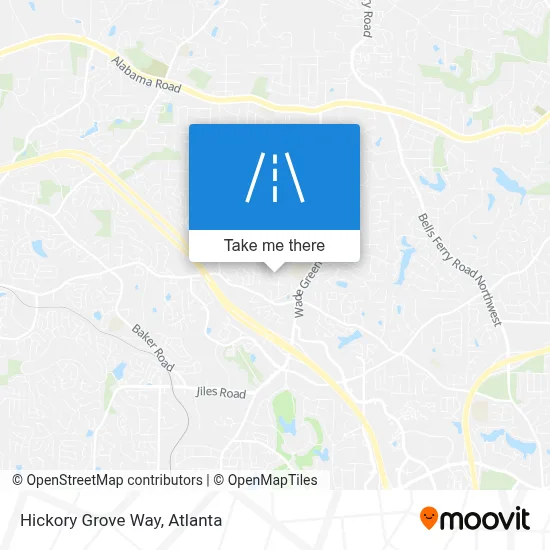 Hickory Grove Way map