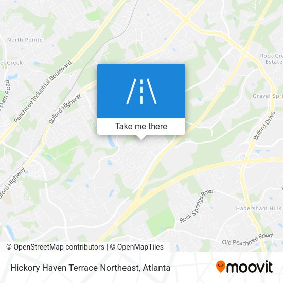 Mapa de Hickory Haven Terrace Northeast