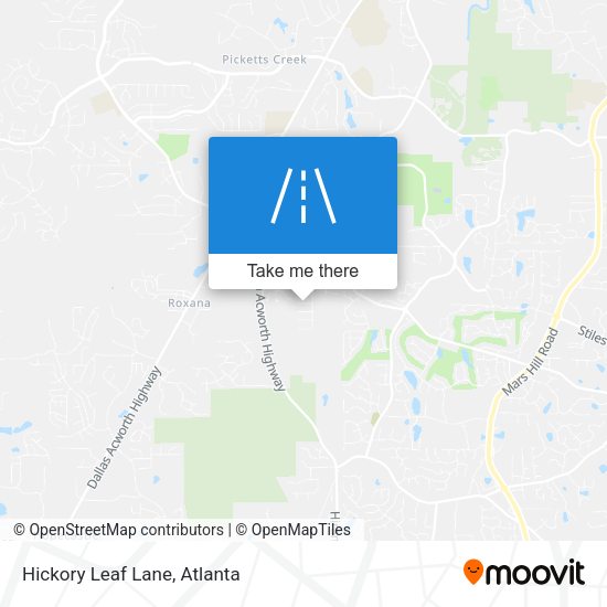 Mapa de Hickory Leaf Lane