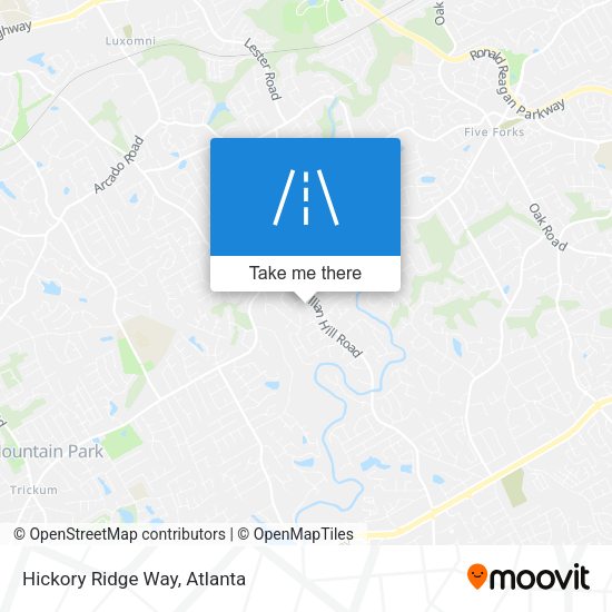 Mapa de Hickory Ridge Way