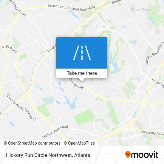 Mapa de Hickory Run Circle Northwest