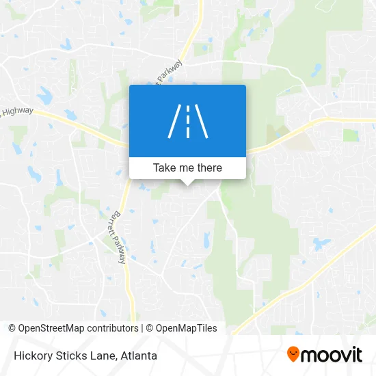 Hickory Sticks Lane map