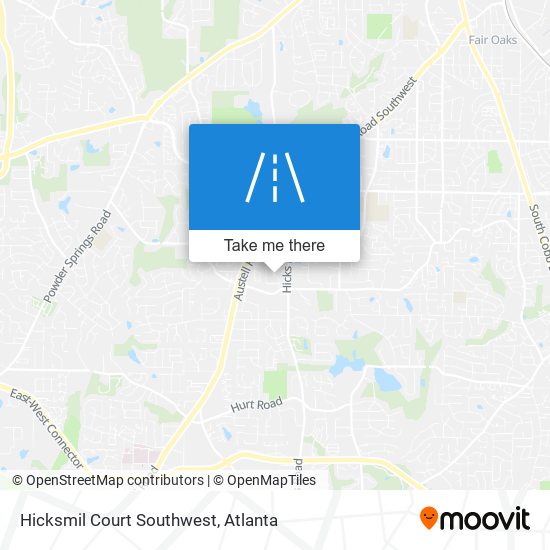 Hicksmil Court Southwest map