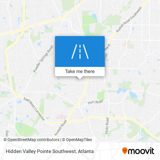 Hidden Valley Pointe Southwest map