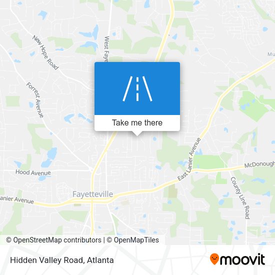 Mapa de Hidden Valley Road