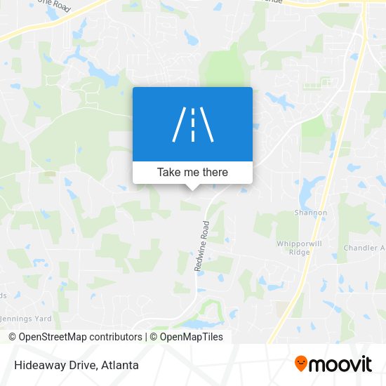 Mapa de Hideaway Drive
