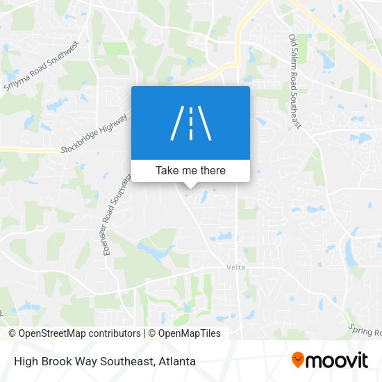 High Brook Way Southeast map
