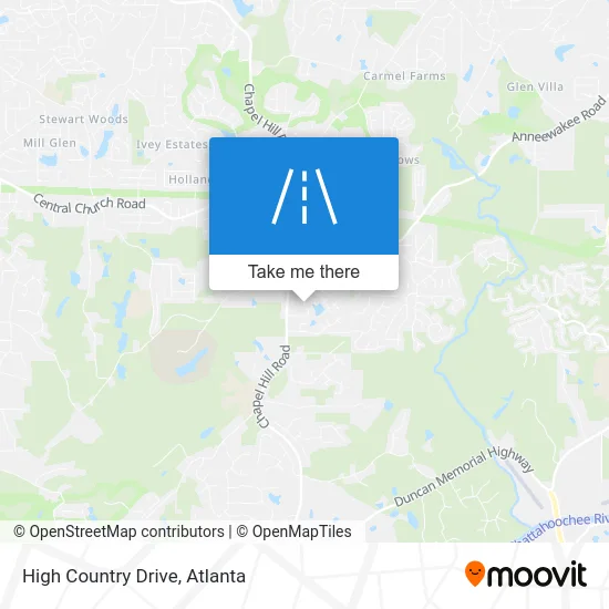 High Country Drive map