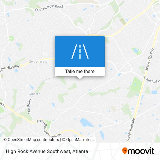 Mapa de High Rock Avenue Southwest