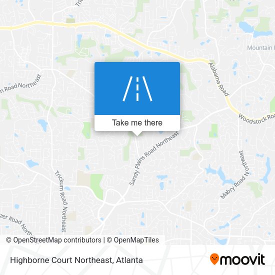 Mapa de Highborne Court Northeast