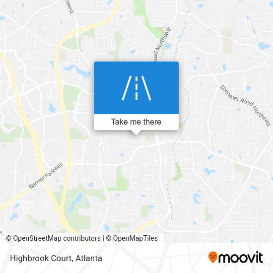 Mapa de Highbrook Court