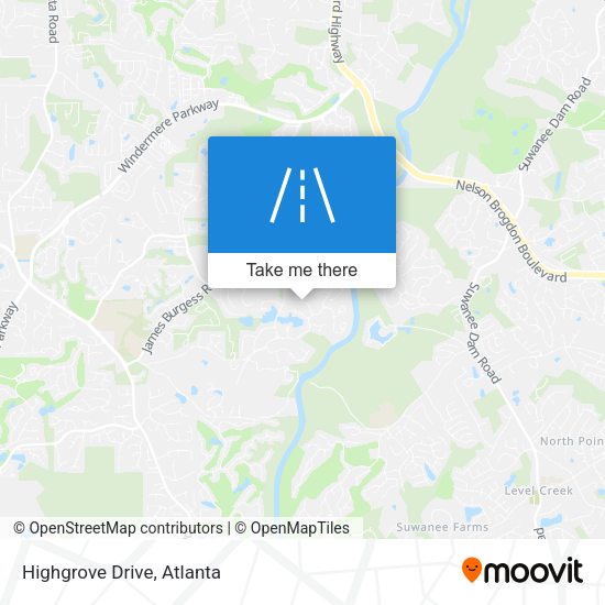 Highgrove Drive map