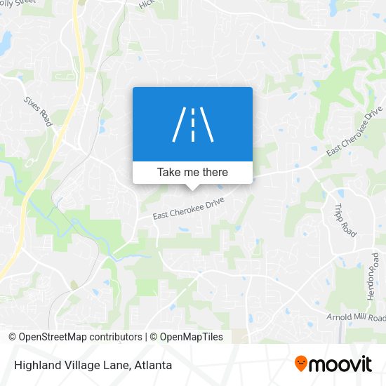 Highland Village Lane map