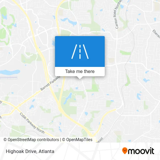 Highoak Drive map
