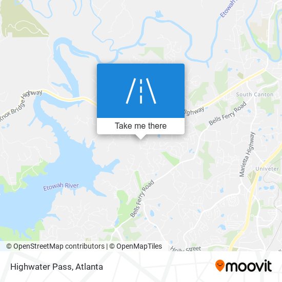 Highwater Pass map