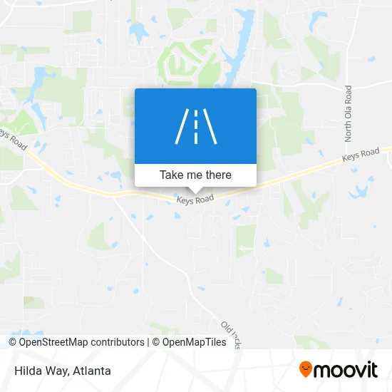 Hilda Way map