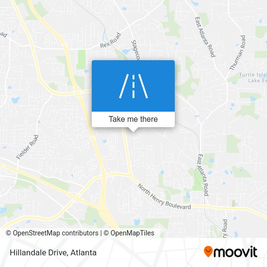 Hillandale Drive map