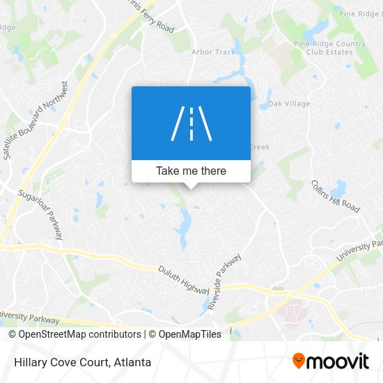 Mapa de Hillary Cove Court
