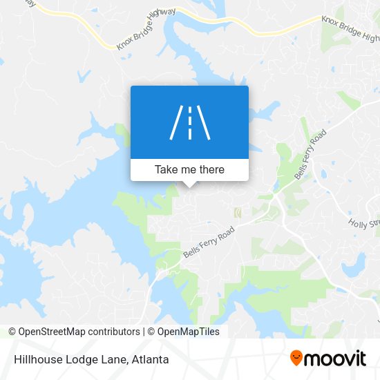 Hillhouse Lodge Lane map