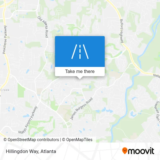 Hillingdon Way map