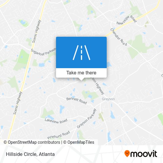 Mapa de Hillside Circle