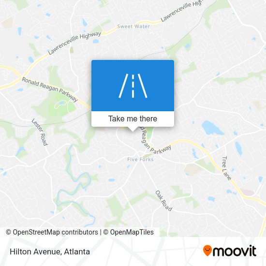 Mapa de Hilton Avenue