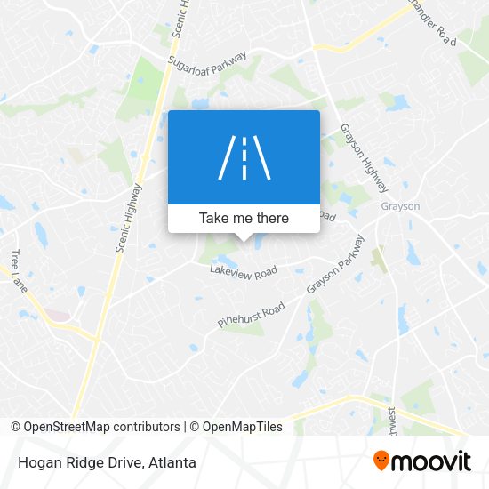 Mapa de Hogan Ridge Drive