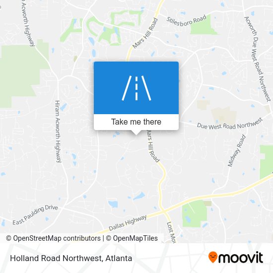 Holland Road Northwest map