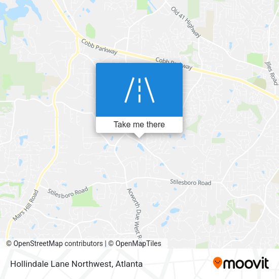 Hollindale Lane Northwest map