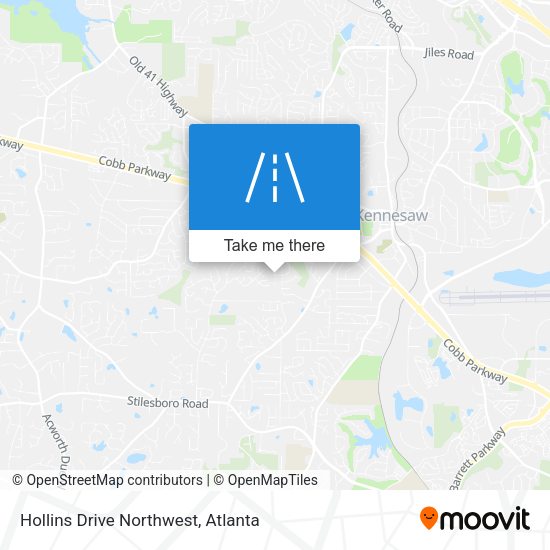 Hollins Drive Northwest map