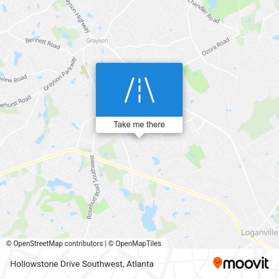 Mapa de Hollowstone Drive Southwest