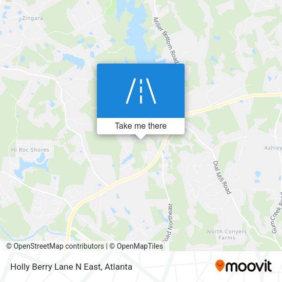 Holly Berry Lane N East map