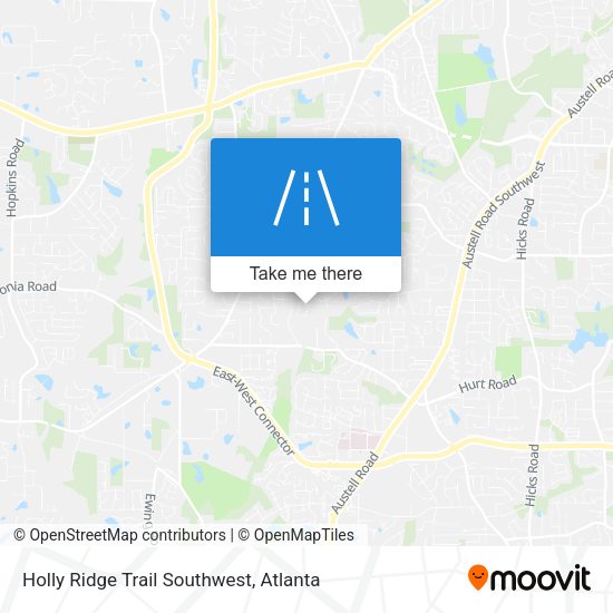 Mapa de Holly Ridge Trail Southwest
