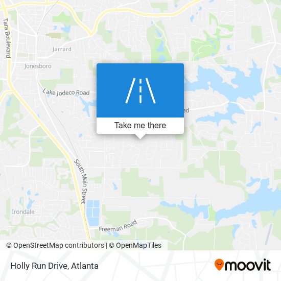 Holly Run Drive map