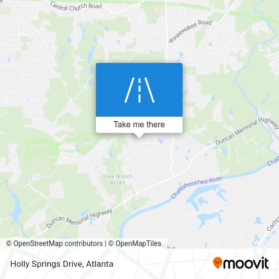 Mapa de Holly Springs Drive