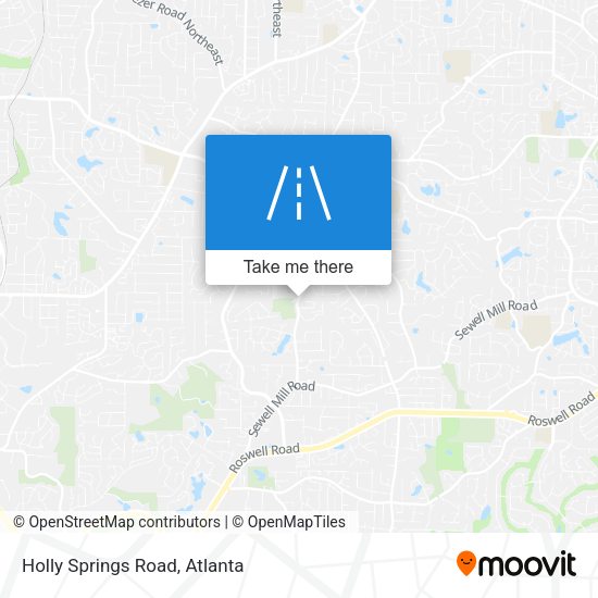 Holly Springs Road map