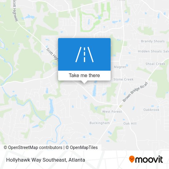 Hollyhawk Way Southeast map