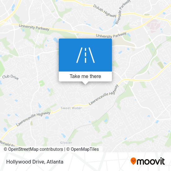 Mapa de Hollywood Drive