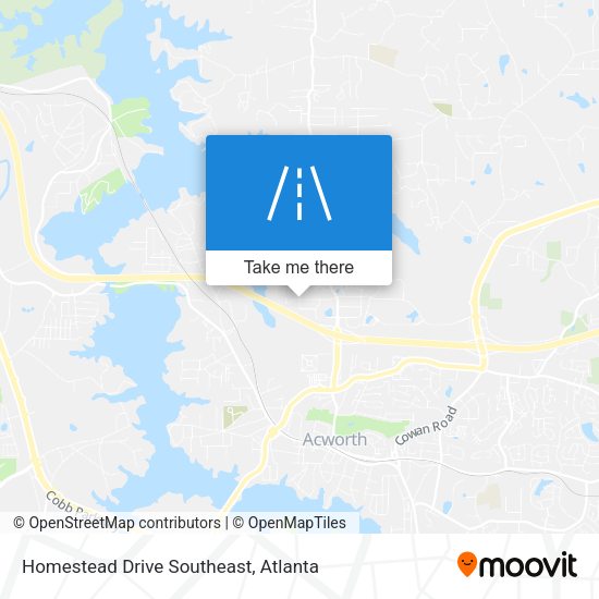 Homestead Drive Southeast map
