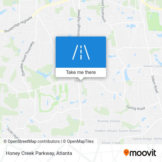 Honey Creek Parkway map