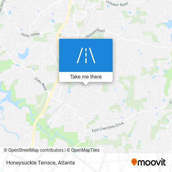 Honeysuckle Terrace map