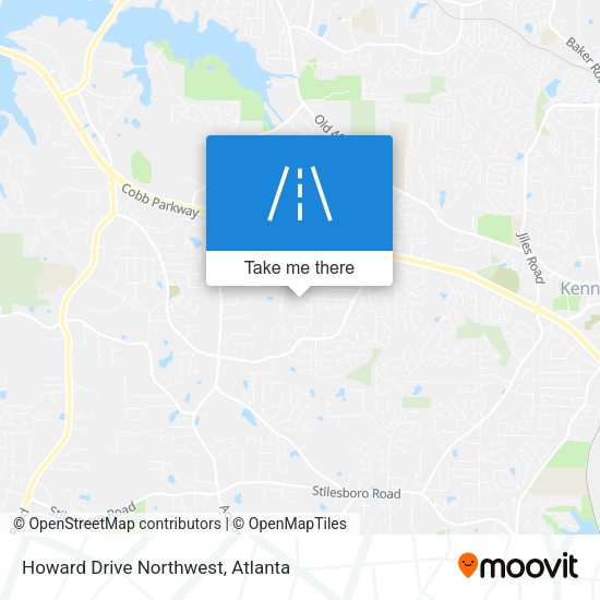 Howard Drive Northwest map