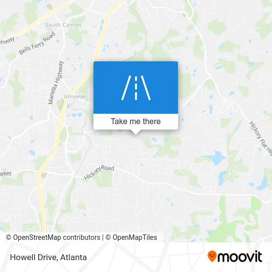 Howell Drive map