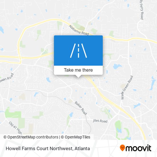 Mapa de Howell Farms Court Northwest