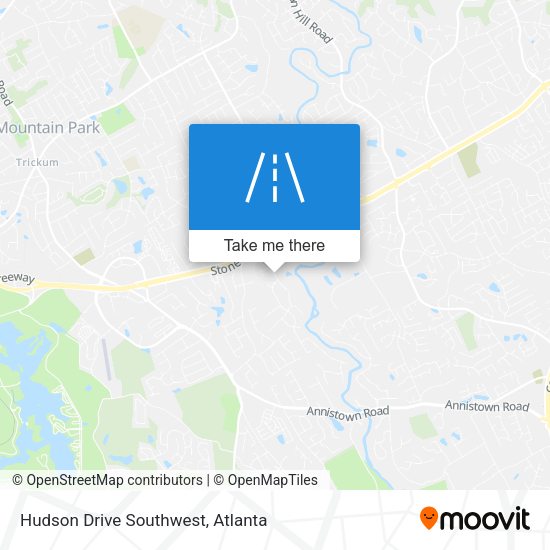 Mapa de Hudson Drive Southwest