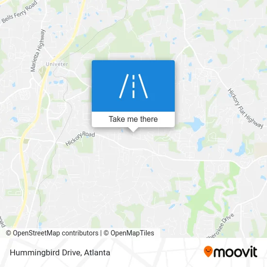 Hummingbird Drive map